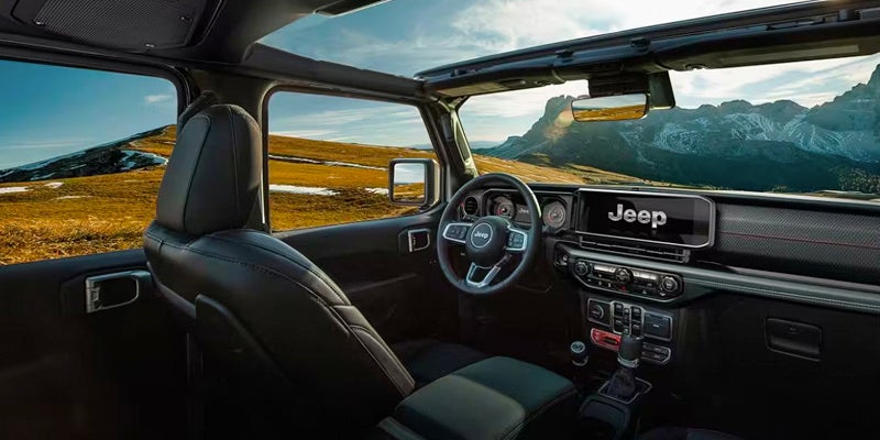 The Jeep Wrangler interior