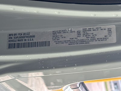 2026 Jeep Wrangler WRANGLER 4-DOOR SPORT S