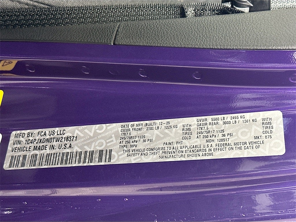 2026 Jeep Wrangler WRANGLER 4-DOOR SPORT S