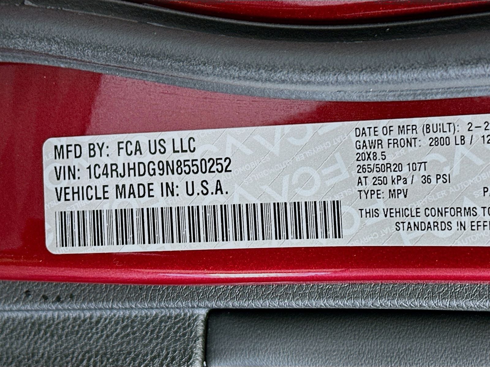 2022 Jeep Grand Cherokee Overland 4x4