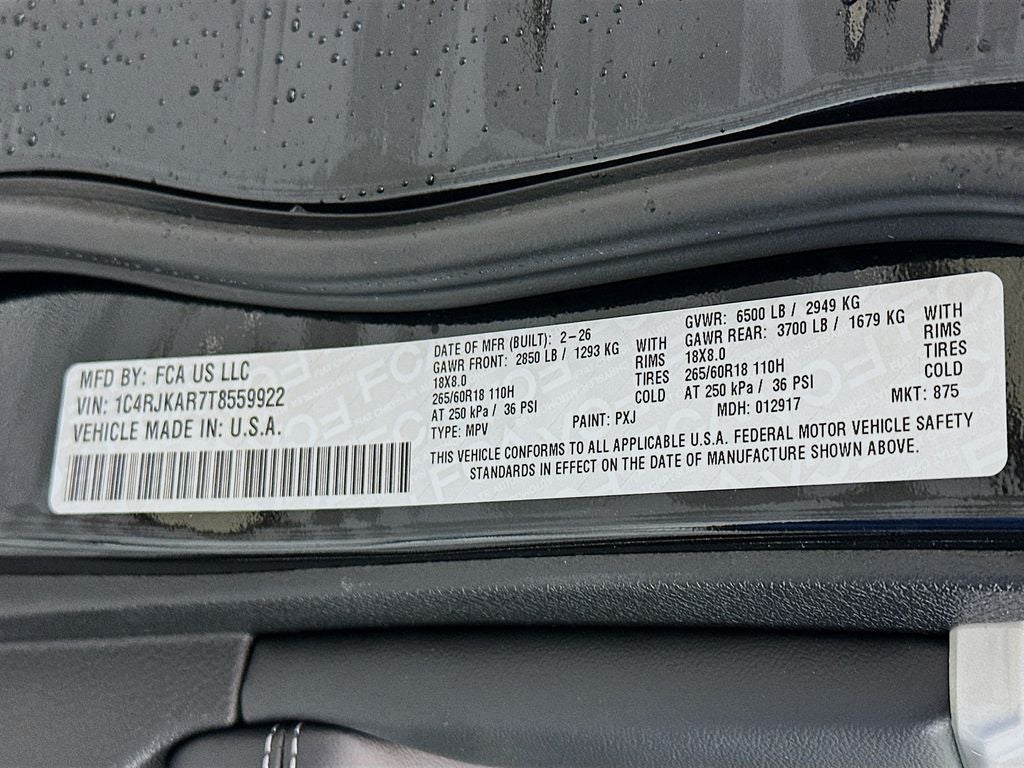 2026 Jeep Grand Cherokee GRAND CHEROKEE L LAREDO ALTITUDE 4X4