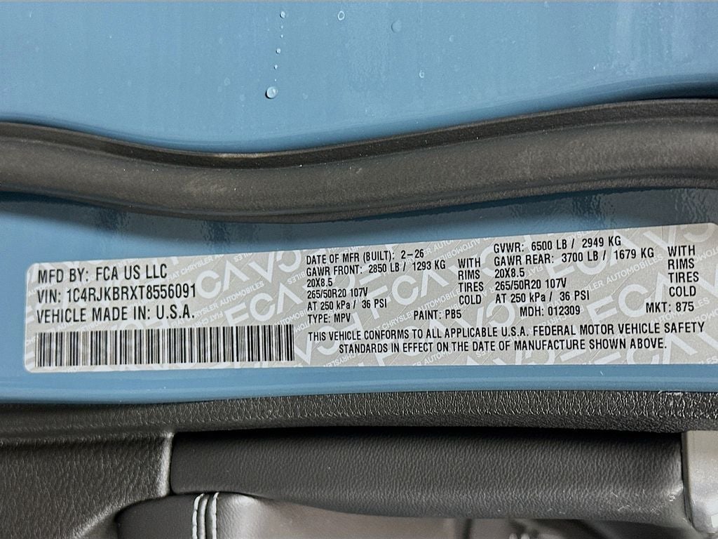 2026 Jeep Grand Cherokee GRAND CHEROKEE L LIMITED 4X4