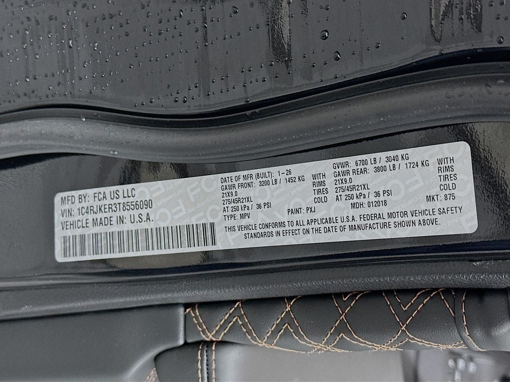 2026 Jeep Grand Cherokee GRAND CHEROKEE L SUMMIT 4X4