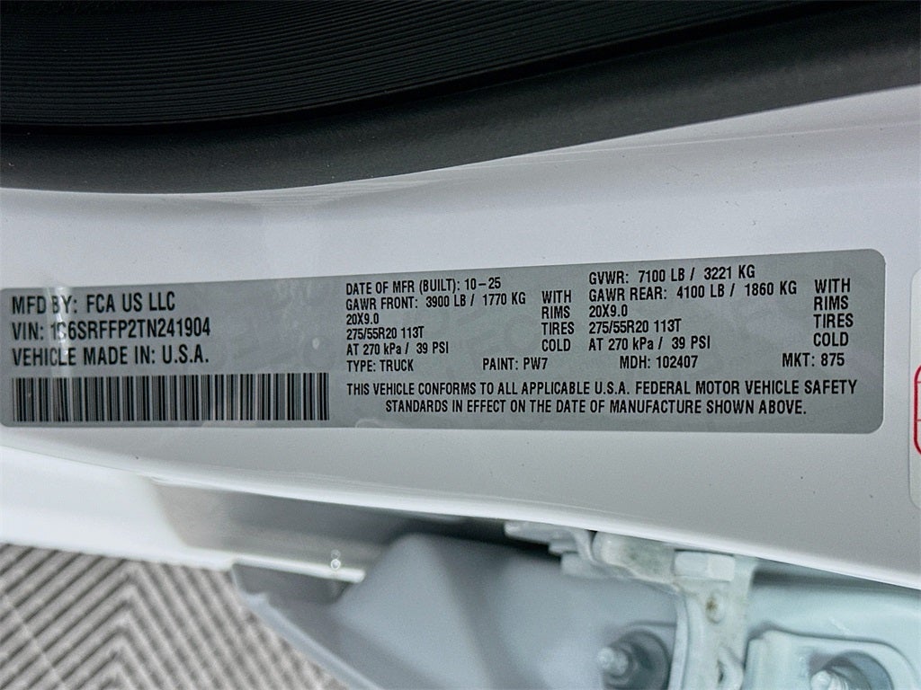 2026 RAM Ram 1500 RAM 1500 BIG HORN CREW CAB 4X4 5'7' BOX