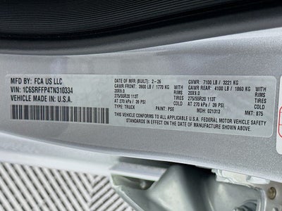 2026 RAM Ram 1500 RAM 1500 BIG HORN CREW CAB 4X4 5'7' BOX