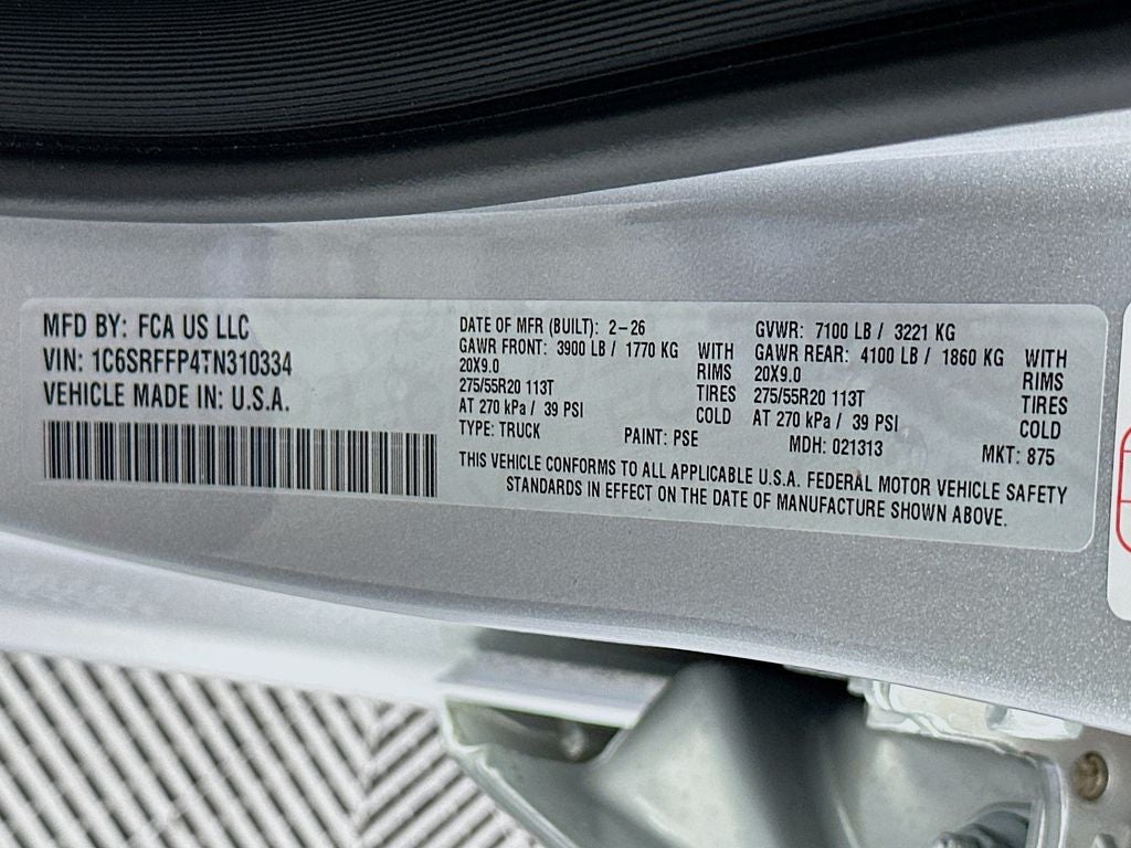 2026 RAM Ram 1500 RAM 1500 BIG HORN CREW CAB 4X4 5'7' BOX