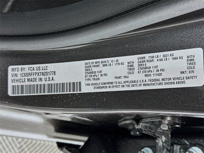 2026 RAM Ram 1500 RAM 1500 BIG HORN CREW CAB 4X4 5'7' BOX