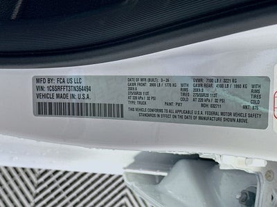 2026 RAM 1500 RAM 1500 BIG HORN CREW CAB 4X4 5'7' BOX