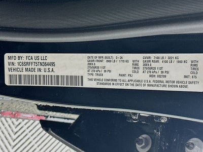 2026 RAM 1500 RAM 1500 BIG HORN CREW CAB 4X4 5'7' BOX