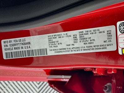 2026 RAM Ram 1500 RAM 1500 BIG HORN CREW CAB 4X4 5'7' BOX