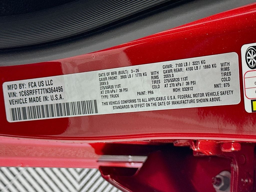 2026 RAM Ram 1500 RAM 1500 BIG HORN CREW CAB 4X4 5'7' BOX