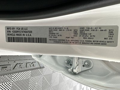 2026 RAM Ram 1500 RAM 1500 EXPRESS CREW CAB 4X4 5'7' BOX