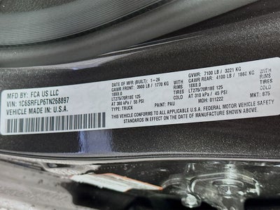 2026 RAM Ram 1500 RAM 1500 REBEL CREW CAB 4X4 5'7' BOX