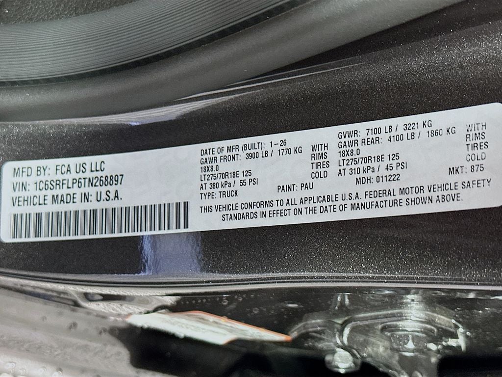 2026 RAM Ram 1500 RAM 1500 REBEL CREW CAB 4X4 5'7' BOX