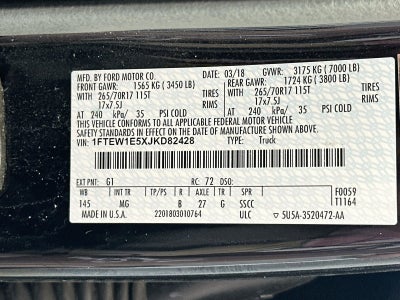 2018 Ford F-150 XLT