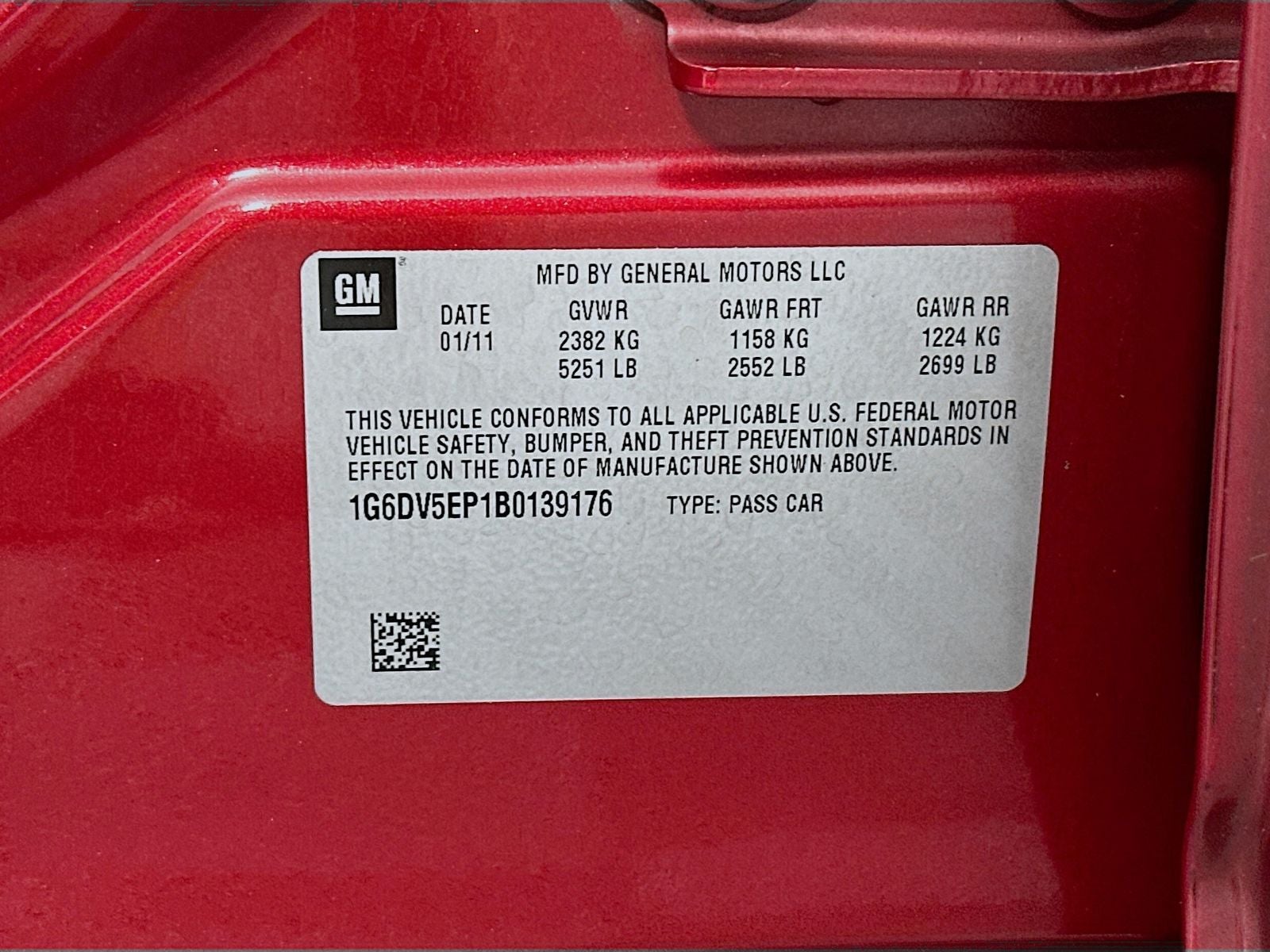 2011 Cadillac CTS-V Base