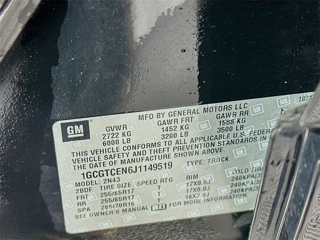 2018 Chevrolet Colorado LT