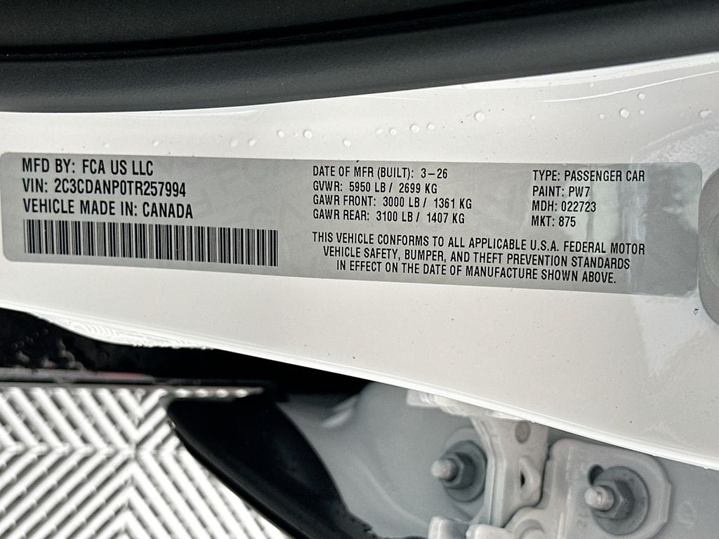 2026 Dodge Charger CHARGER R/T 4-DOOR AWD