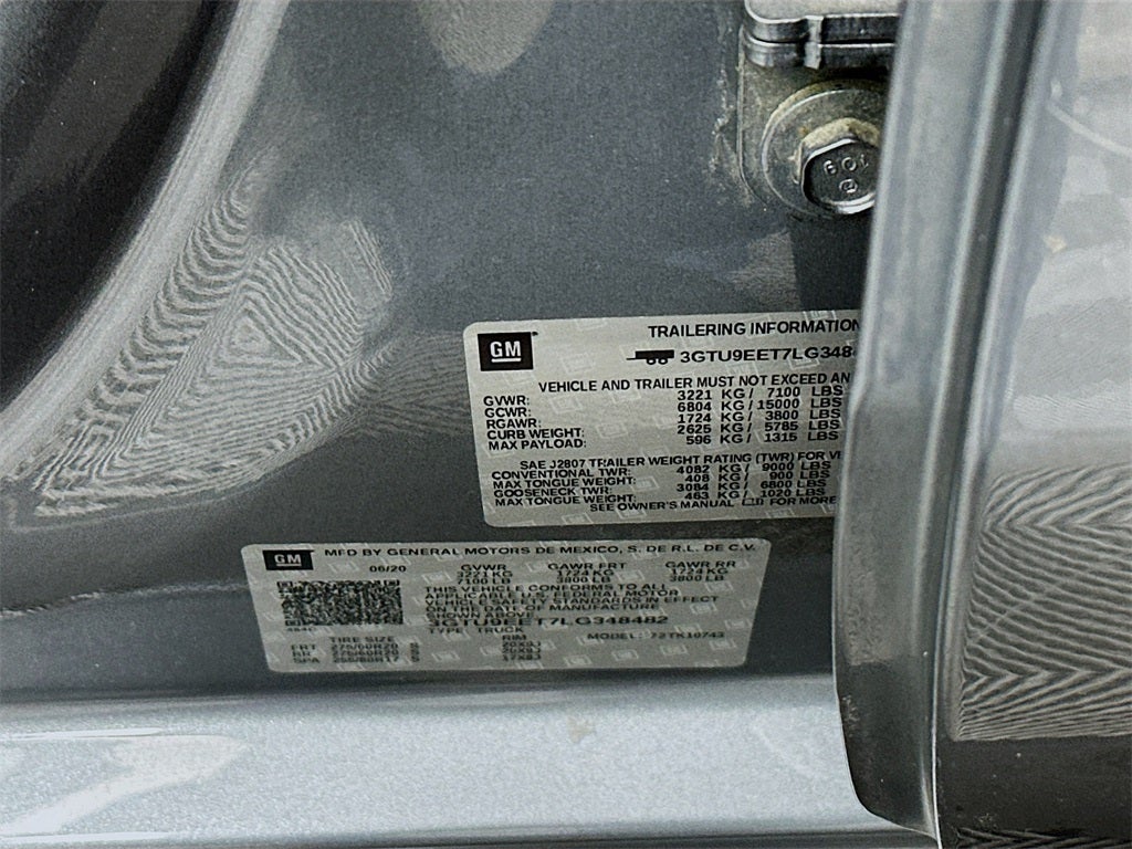 2020 GMC Sierra 1500 4WD Crew Cab Standard Box AT4