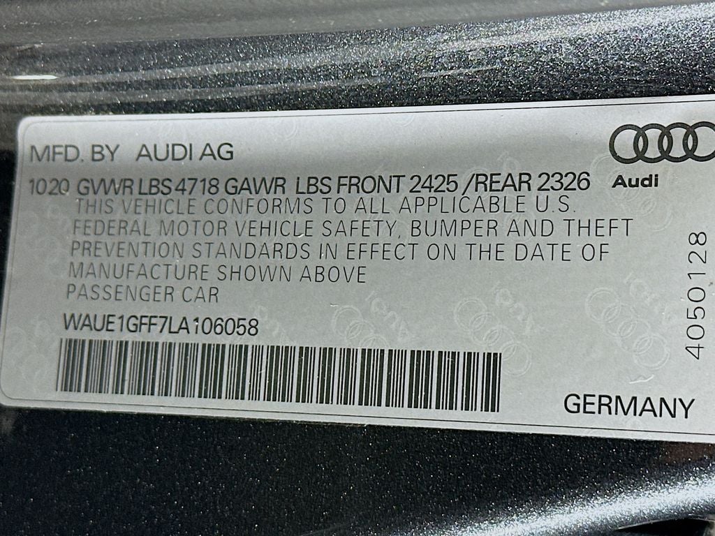 2020 Audi S3 Premium Plus TFSI quattro S tronic