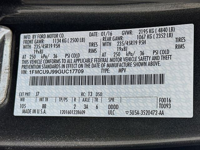 2016 Ford Escape Titanium