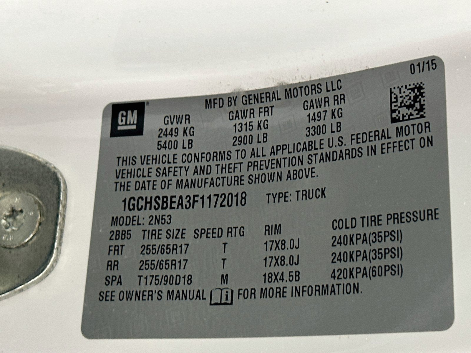 2015 Chevrolet Colorado LT