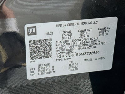 2021 GMC Acadia SLE