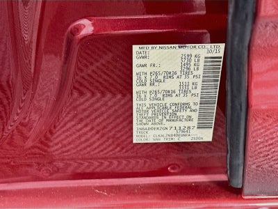 2016 Nissan Frontier SV