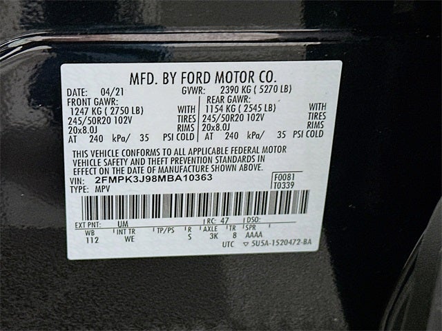 2021 Ford Edge ST Line