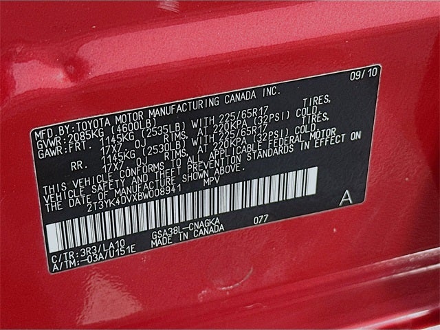 2011 Toyota RAV4 Limited