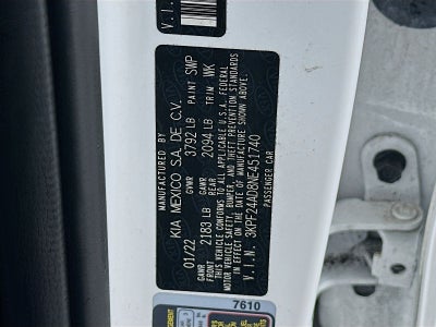 2022 Kia Forte LXS