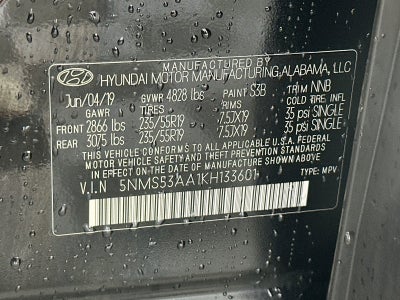 2019 Hyundai Santa Fe Ultimate