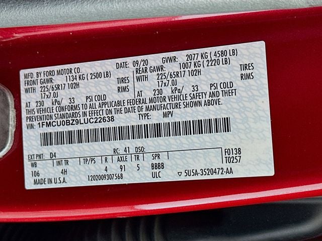 2020 Ford Escape SE Sport Hybrid