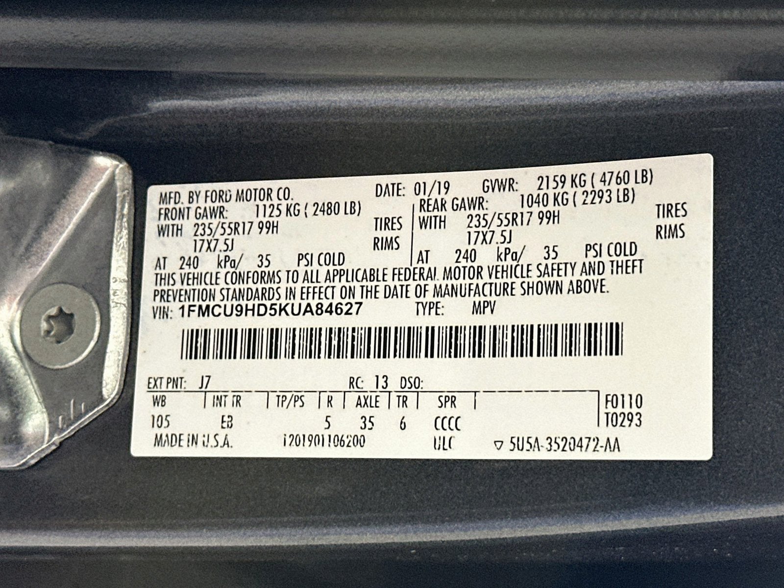 2019 Ford Escape SEL