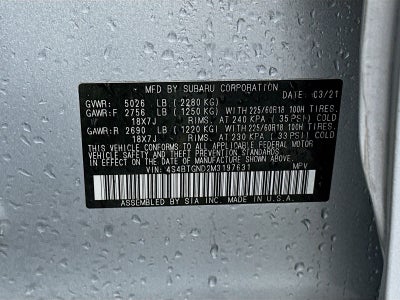 2021 Subaru Outback Limited XT