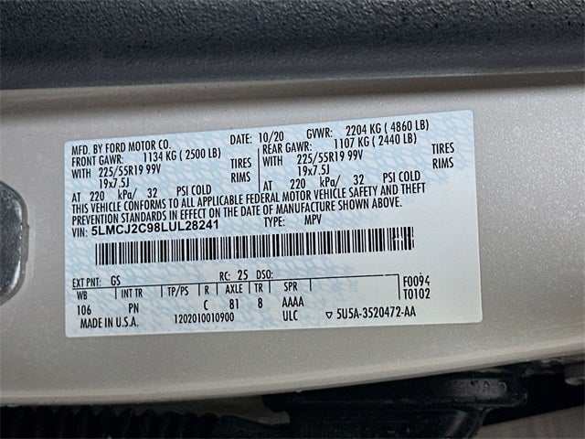 2020 Lincoln Corsair Reserve