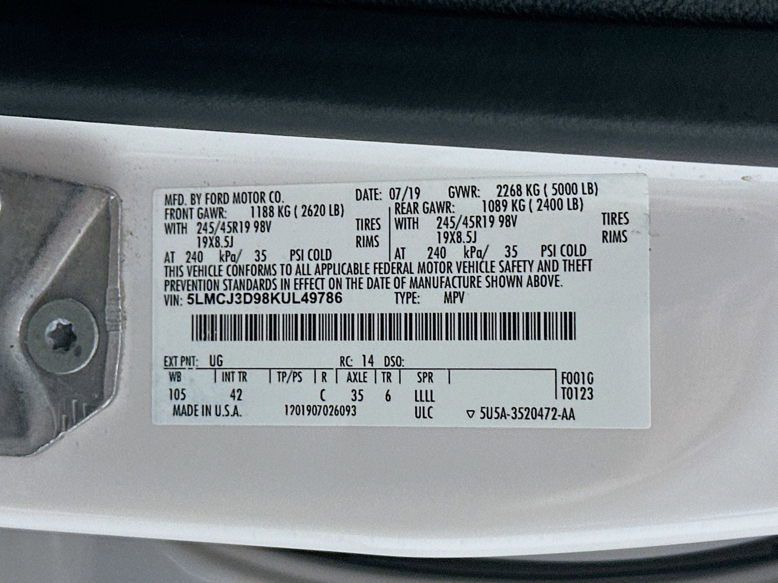 2019 Lincoln MKC Reserve