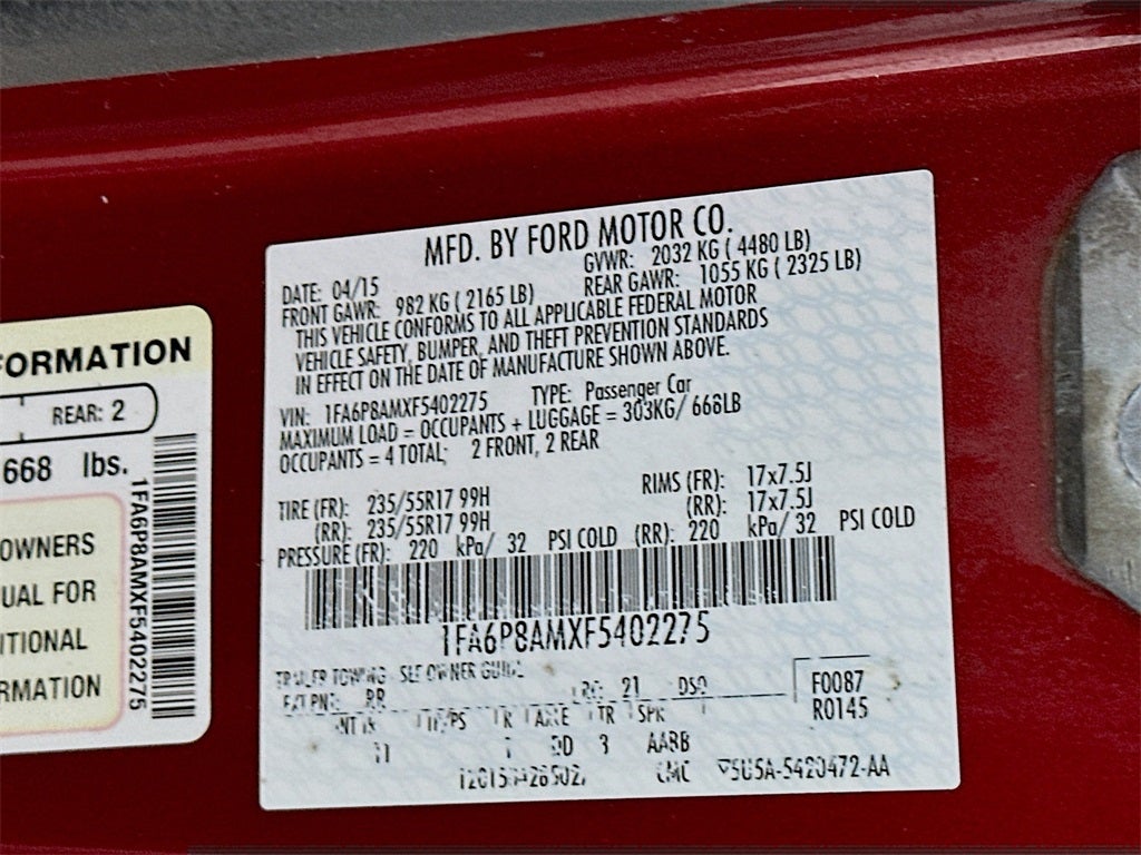 2015 Ford Mustang V6