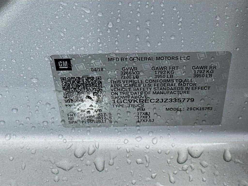 2018 Chevrolet Silverado 1500 LT LT1