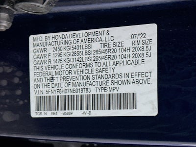 2022 Honda Passport Elite