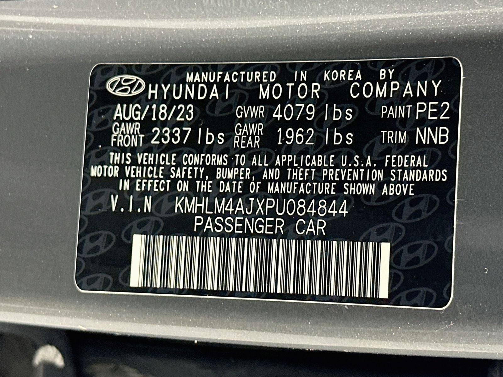 2023 Hyundai Elantra Hybrid Blue