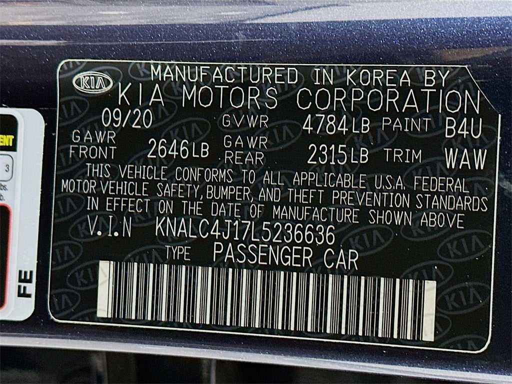 2020 Kia Cadenza Limited