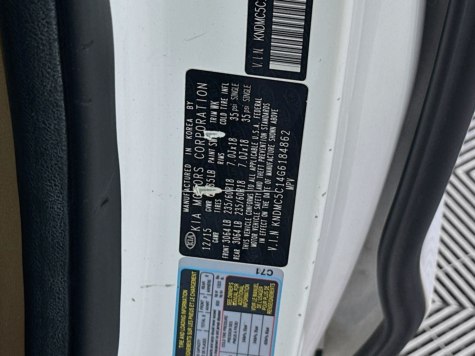 2016 Kia Sedona EX