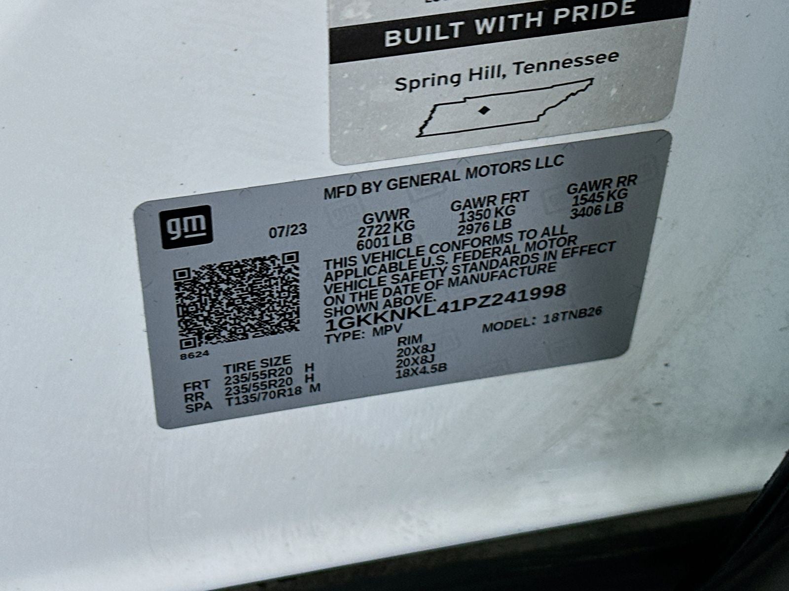 2023 GMC Acadia SLE