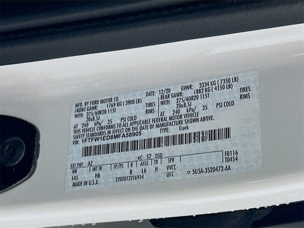 2021 Ford F-150 Lariat