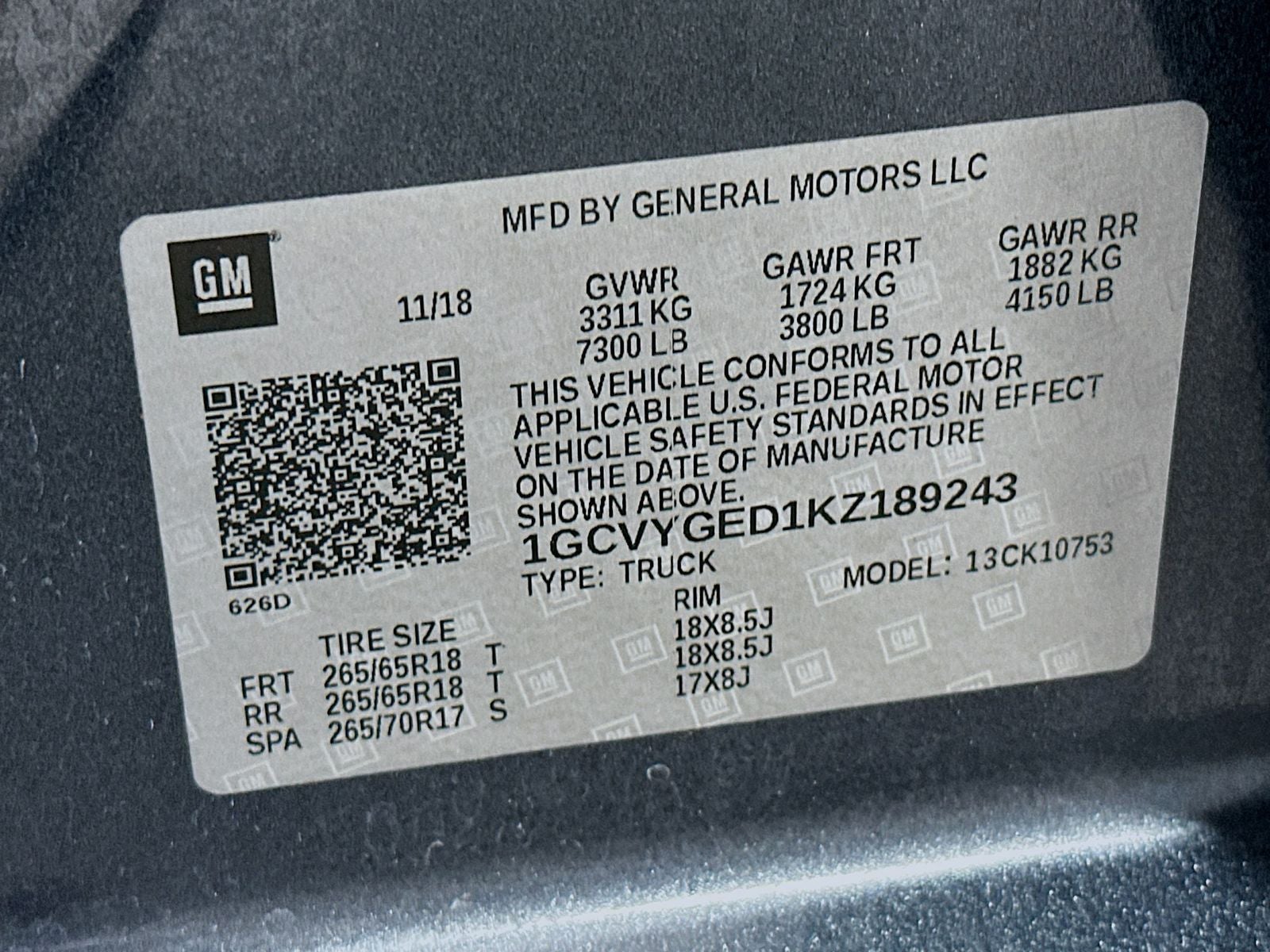 2019 Chevrolet Silverado 1500 LTZ