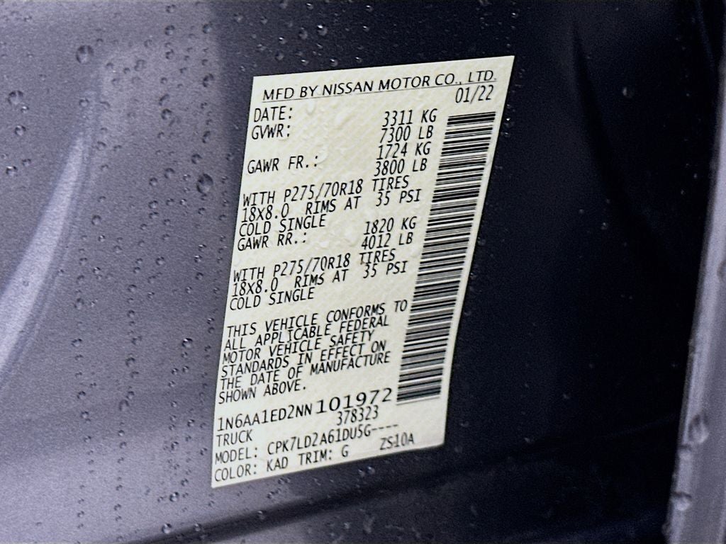 2022 Nissan Titan PRO-4X