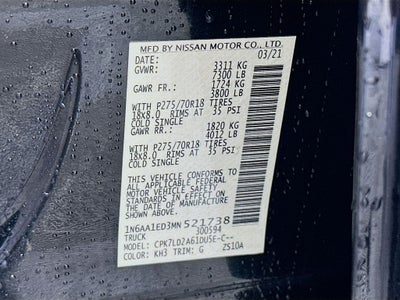 2021 Nissan Titan PRO-4X