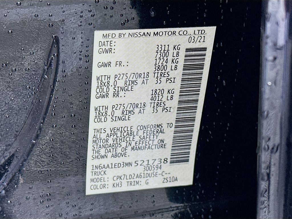 2021 Nissan Titan PRO-4X