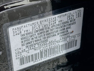 2018 Nissan Sentra SV